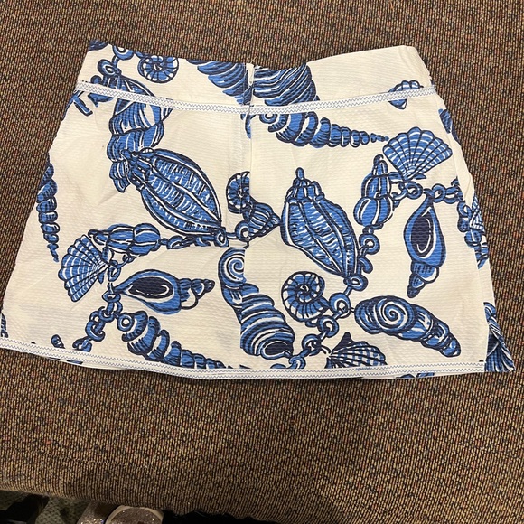 Blue and white seashell skort - Picture 2 of 4